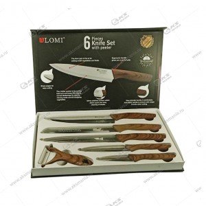 Набор кухонных ножей Alomi ALM-0018A 6 предметов