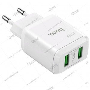 СЗУ Hoco N6 Charmer dual port QC3.0 charger (EU) белый