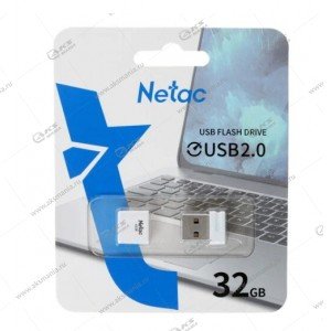 Флешка USB 2.0 32GB Netac U116 mini белый