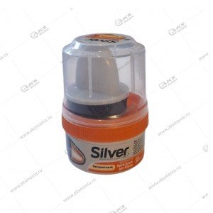 Крем-блеск для обуви "Silver" бесцветный 50мл.