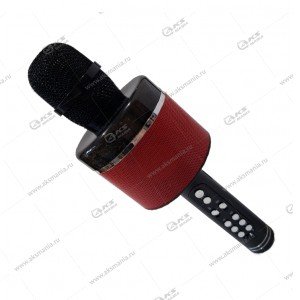 Беспроводной караоке микрофон S-088 черный с красным