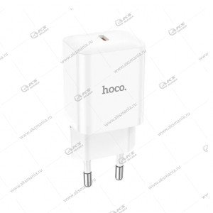 СЗУ Hoco N27 Innovative singl port PD20W charger (EU) белый
