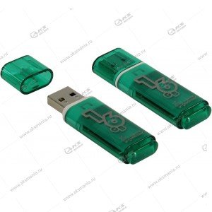 Флешка USB 2.0 16GB SmartBuy Glossy Green
