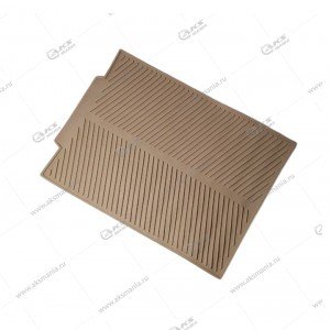 Коврик силиконовый для посуды 42x33см бежевый