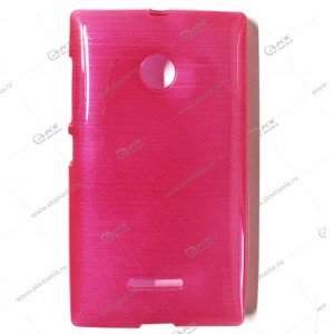 Силикон Nokia 435 карамель розовый