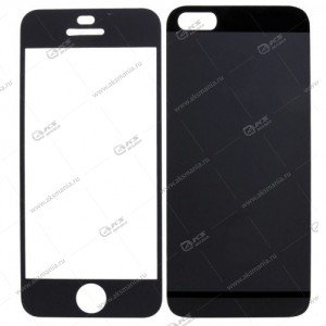 Защитное стекло iPhone 6G/ 6S черный 2 в 1