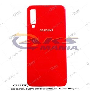 Силикон тонкий с логотипом Samsung S8 красный