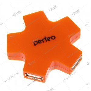 Perfeo USB-HUB 4 Port (PF-HYD-6098H) оранжевый