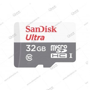 Карта памяти 32GB microSDHC class 10 SanDisk Ultra 100MB/s без адаптера