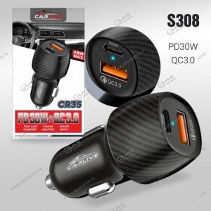 АЗУ Carlive CR35 1USB QC3.0+PD30W 48W MAX, черный
