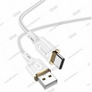 Кабель Hoco X95 Goldentop charging data cable Type-C 1m белый