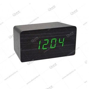 Часы настольные MJZ-1295-4 черно-зеленый