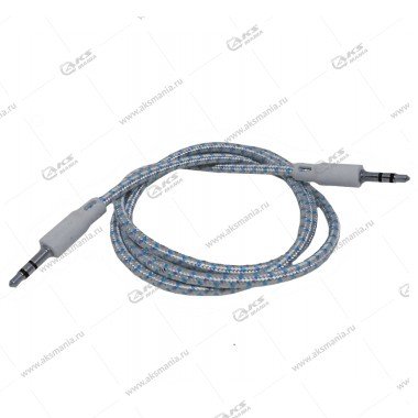 Aux HB T03 тканевый 1м голубой