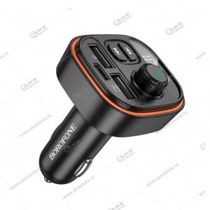 FM Модулятор Borofone BC59 Heroic car BT FM transmitter