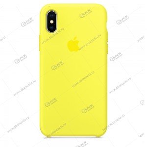 Silicone Case для iPhone XR лимонный
