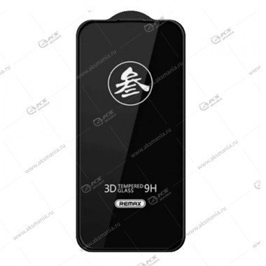 Защитное стекло Remax для iPhone 15/16 3D черный