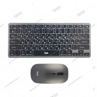 Комплект беспроводной ISA KB-07 Клавиатура+мышь (BT+2.4G) черный
