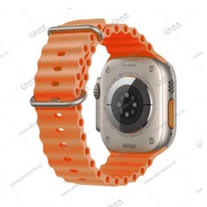Ремешок силиконовый Ultra на застежке для Apple Watch 42/44/45/49mm оранжевый