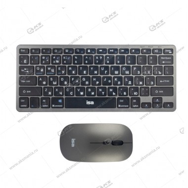 Комплект беспроводной ISA KB-07 Клавиатура+мышь (BT+2.4G) черный