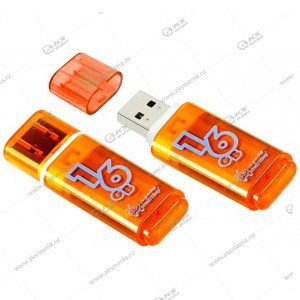 Флешка USB 2.0 16GB SmartBuy Glossy Orange