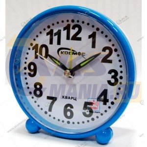 Часы Космос 0059 будильник голубой