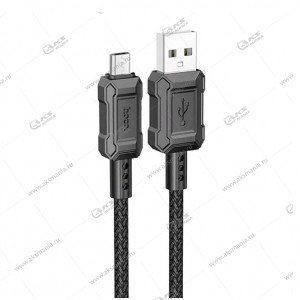 Кабель Hoco X94 Leader charging data cable Micro USB 1m черный