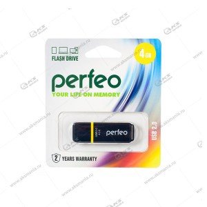 Флешка USB 2.0 4GB Perfeo C01 Black