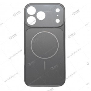 Накладка пластиковая с MagSafe для iPhone 17 Pro Max серебряный