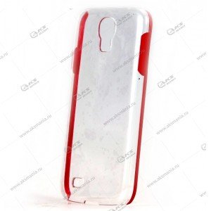 Пластик Samsung S4/i9500 прозрач с красный