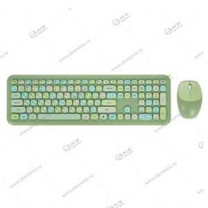 Комплект беспроводной Smartbuy SBC-666395AG-G, зеленый, клавиатура+мышь
