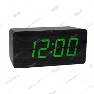Часы настольные MJZ-1292-4 черно-зеленый