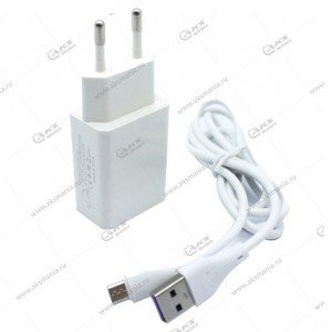 СЗУ One Depot CS01M 2USB 2.4A + кабель Micro USB белый