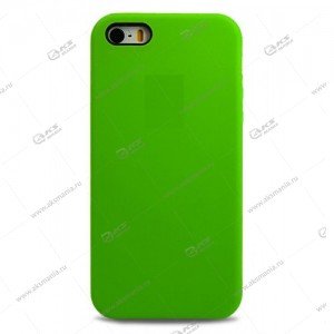 Silicone Case iPhone 5/5S/5SE оригинал ярко-зеленый