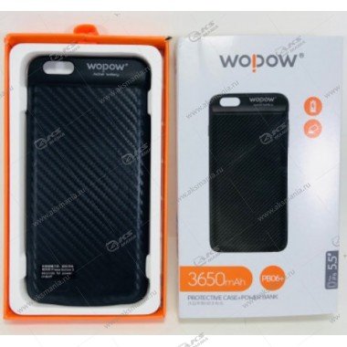 Чехол-Power Bank Wopow для IPhone 6 Plus 3650mAh