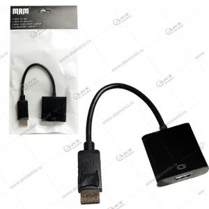 Переходник H97 DisplayPort-M to HDMI-F black