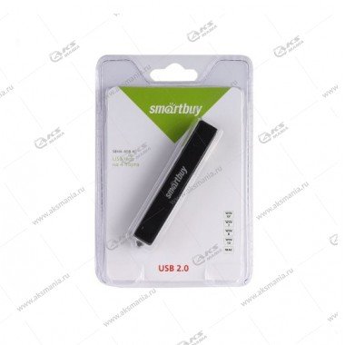 Хаб USB Smartbuy 4 порта (SBHA-408-K) черный