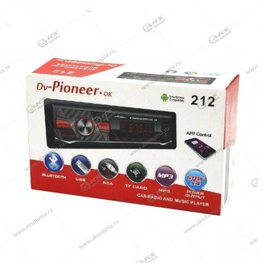 Автомагнитола AS.Pioneeir 212BT USB/TF/AUX/FM/MP3+пульт