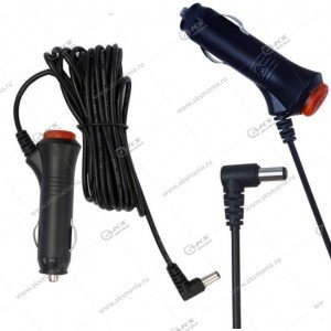 АЗУ LP8 12V/2A (5,5x2,5) 3,5м. с кнопкой для портативных устройств/T2 приставок, угловой штекер
