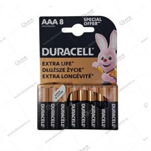Элемент питания Duracell LR03|MN2400 AAA OPTIMUM 8BL