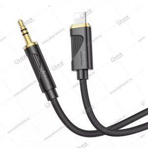 Кабель Hoco UPA30 Lightning на Jack 3.5мм черный