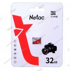 Карта памяти 32GB microSDXC class 10 Netac P500 Eco без адаптера