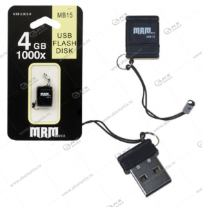 Флешка USB MRM MB15 Plastic 4GB 10Mb/s High speed