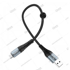 Кабель Hoco X38 Cool charging data cable Micro 0.25m черный