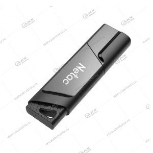 Флешка USB 3.0 64GB Netac U336 с аппаратной защитой от записи (защита от вирусов) черный