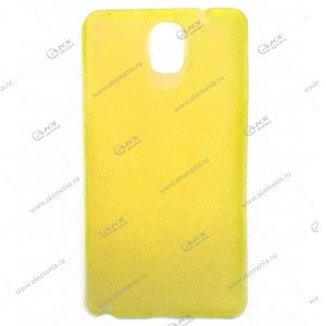 Пластик Samsung Note 3 тонкий желтый