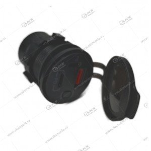 Гнездо прикуривателя (врезное)12V-24V AC03 QC3.0+2 PD30W+вольтметр