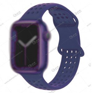 Ремешок Hoco WA08 Flexible series honeycomb silicone для Apple Watch(42/44/45/49mm) синий
