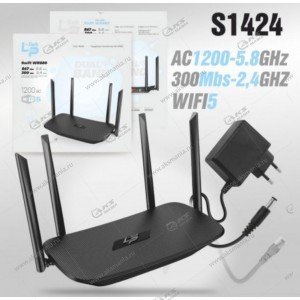 Роутер Wi-Fi LP-LINK WR880 1200AC 300Mbs 2.4GHz/867Mbs 5.8GHz черный