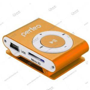 MP3-плеер Perfeo VI-M001 Music Clip Titanium оранжевый