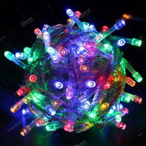 Гирлянда силиконовый провод 180LED 8м разноцвет.